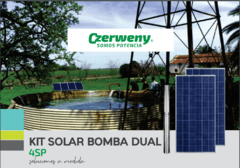 BOMBA SOLAR DUAL 4SP8-8 4 PANLES DE 310w c/25m CAB (Pozo profundo)