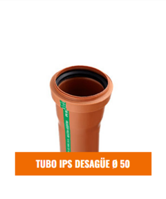 IPS TUBO DESAGÜE 50mm x 0.5 MTS (Desagüe Cloacal)