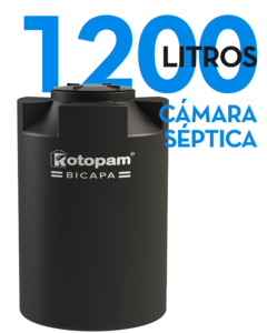 CAMARA SEPTICA1200 litros ROTOPAM (P/8-12 Per)1.1x1.14 (Hogar, Agua)