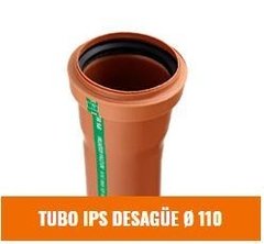 IPS TUBO DESAGÜE 110mm x 1 MTS (Desagüe Cloacal)