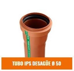 IPS TUBO DESAGÜE 50mm x 1 MTS (Desagüe Cloacal)