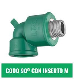IPS CODO 90° INSERTO 25x1/2' M FUSIÓN (Agua)