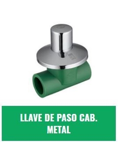IPS LLAVE PASO CABEZAL METÁLICO 25mm FUSIÓN (Agua)