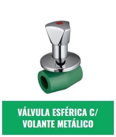IPS VÁLVULA ESFÉRICA C/VOLANTE METALICO 20mm (Agua)