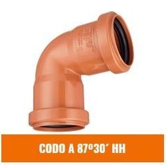 IPS CODO 87°30 63mm HH DESAGÜE (Desagüe Cloacal)