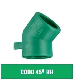 IPS CODO 40mm 45° HH FUSIÓN (Agua)