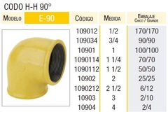 CODO 90° 1/2' HH EPOXI LATYN (Epoxi, Gas)
