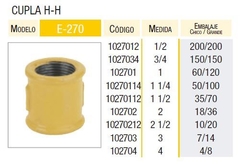 CUPLA 1' HH EPOXI LATYN (Epoxi, Gas)