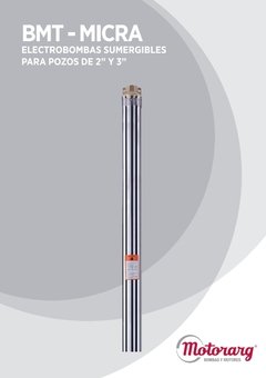 BOMBA SUMERGIBLE MOTORARG MICRA 212- 2" 25Mtrs. CABLE P/POZO (Regulación de presión y caudal) - comprar online