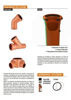 IPS TUBO DESAGÜE 40mm x 2 MTS (Desagüe Cloacal) - Vital Servicios - Piscinas, Climatización, Redes de Agua, Riego