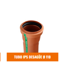 IPS TUBO DESAGÜE 110mm x 0.25 MTS (Desagüe Cloacal) (Desagüe Cloacal)