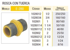 ROSCA CON TUERCA 1' EPOXI LATYN (Epoxi, Gas)