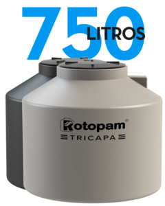 TANQUE ROTOPAM 750 litros Tricapa s/Flotante H 0.95x1.10 (Hogar, Agua)