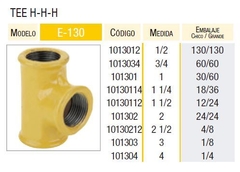 TE 90° 1/2' HHH EPOXI LATYN (Epoxi, Gas)