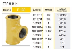 TE 90° 2-1/2' HHH EPOXI LATYN (Epoxi, Gas)