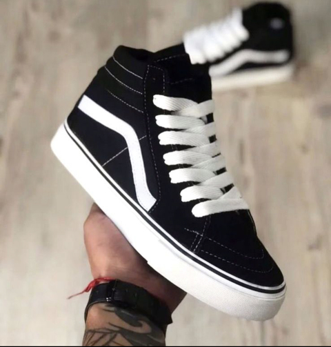 Vans negros cheap de botita