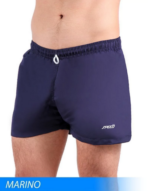 Malla Short Hombre de Microfibra liso - Art 358 - Marino