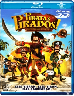 Piratas Pirados 3D + 2D (2012) Blu-ray Dublado Legendado