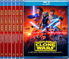 Star Wars: A Guerra dos Clones   (1-7)  Temporada Blu-ray  Dublado Legendado