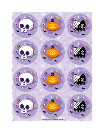 C210 Pink Halloween – Violette Stickers