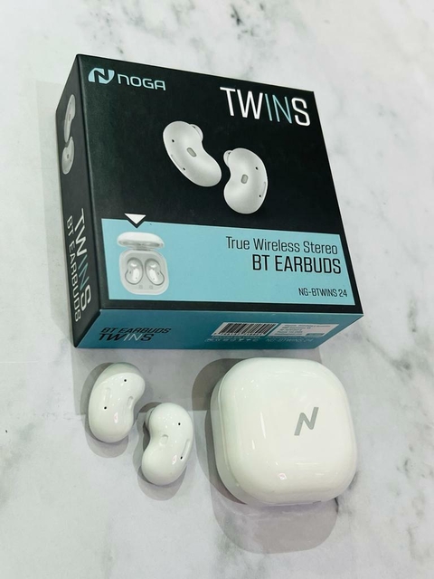 AURICULARES TWINS NOGA 24 WHITE