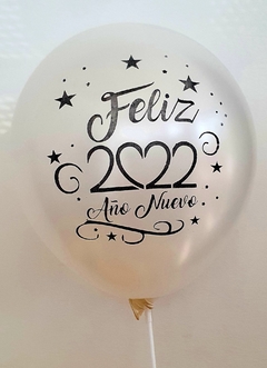 10 GLOBOS CON "FELIZ 2022"