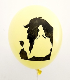 10 globos impresos Bella y Bestia - comprar online