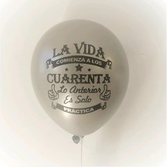 10 globos la vida empieza a los 40 en internet