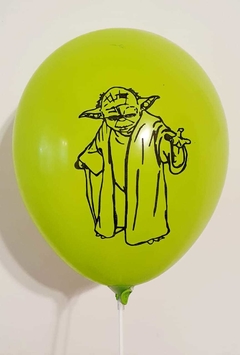 10 GLOBOS STAR WARS YODA