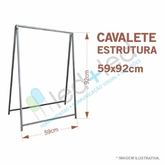 Cavalete 59x92cm Metalon Só Estrutura