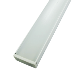 5 Perfil LED Sobrepor 17x7mm Branco Barra com 2,00m