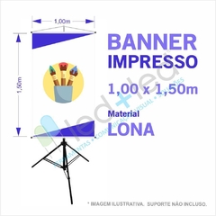 Banner Lona Impressa 100x150cm