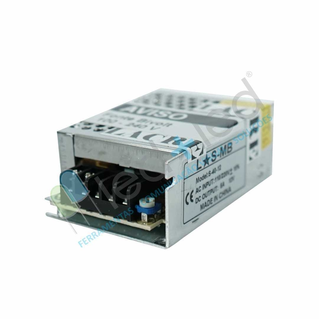 Fonte Metálica Colmeia 60W 5A 12VDC