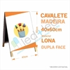 Cavalete 40x60cm em Madeira e Lona