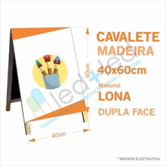 Cavalete 40x60cm em Madeira e Lona