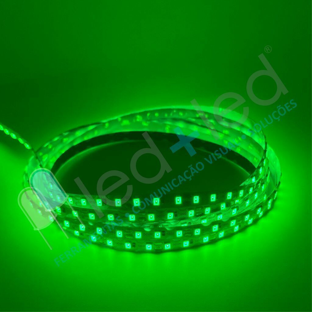 Fita LED Zig Zag Verde rolo 5 metros