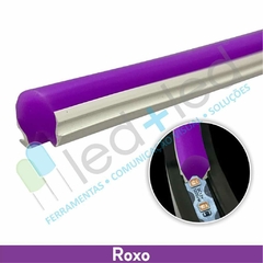 Neon LED Segunda Geração 5 metros Roxo 6mm c/ Fita LED IP20