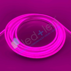 Mangueira Neon LED 8mm c/ 5 metros Rosa 6x12