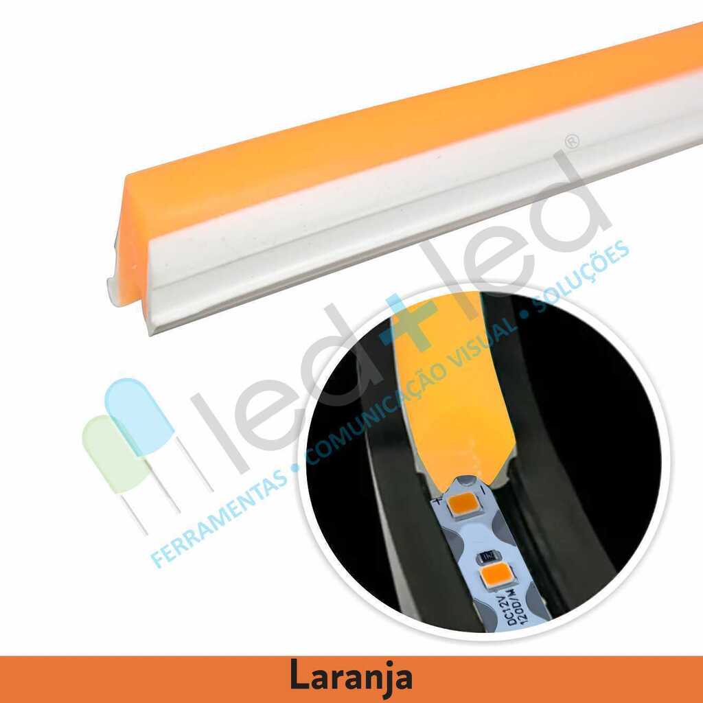 Neon LED Segunda Geração 5 metros Laranja 6mm c/ Fita LED IP20