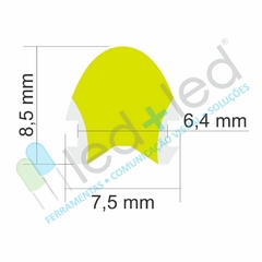 Neon LED Segunda Geração 5 metros Amarelo 6mm c/ Fita LED IP20 - LED + LED - Comunicação Visual - Ferramentas - Soluções