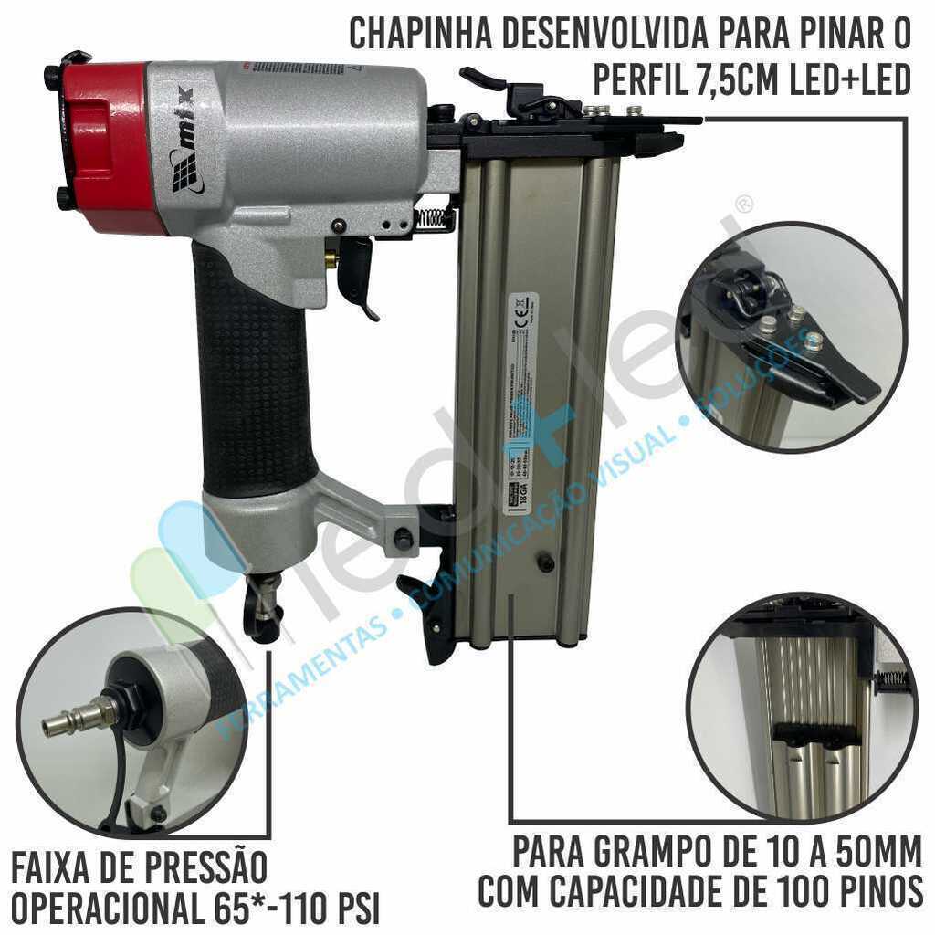 Pinador Pneumático para o Perfil de 7,5cm - comprar online