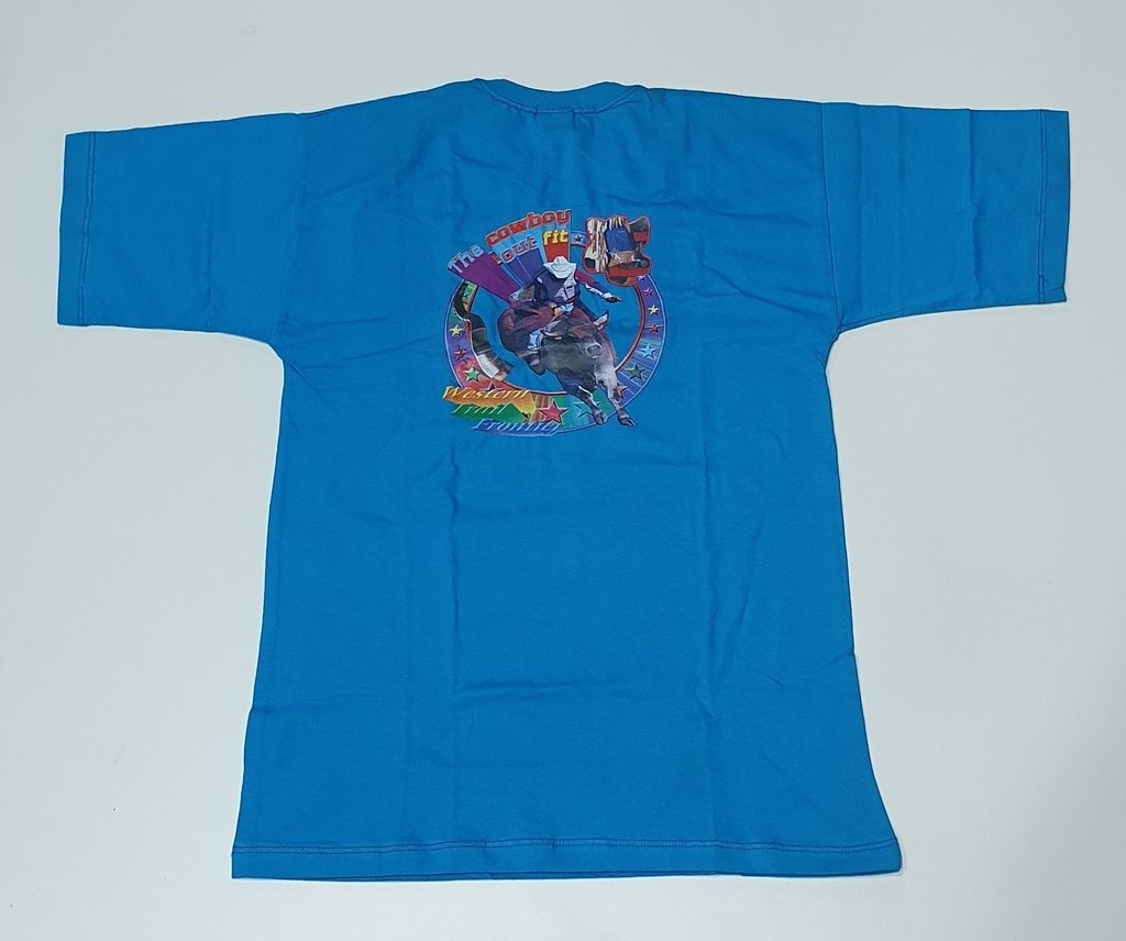 0001-2 - Camiseta Infantil Cowboy Fit Azul