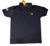 1994-5 - Camisa Polo Masc.Houston Since 2020 - Preta/Logo "H" Laranja