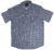 3230-42 - Camisa Masc MC Xadrez Pequeno Azul Marinho/Branco Logo Cinza