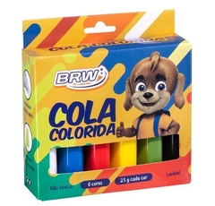 Cola Colorida 25g c/ 6 cores - BRW - CO4025