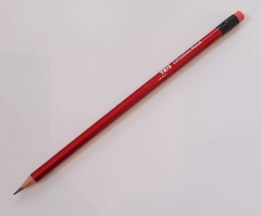 Lápis Preto com Borracha - Metálico - Tris - 634128
