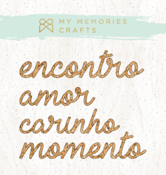 Palavras em Cortiça - My Memories Crafts - Coleção Meus Encontros - MMCMEN-10