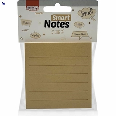 Bloco Smart Notes Pautado - Kraft - BRW - BA7658 - comprar online