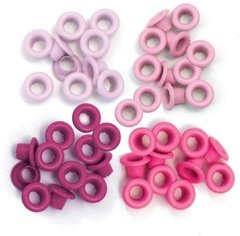 Kit de Ilhós - Eyelets & Washer Standart Pink- 60 Peças - We R Memory Keppers - 41580-0