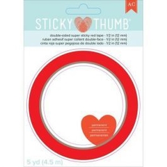 Fita Adesiva - Sticky Thumb Redtape - American Crafts - 340264